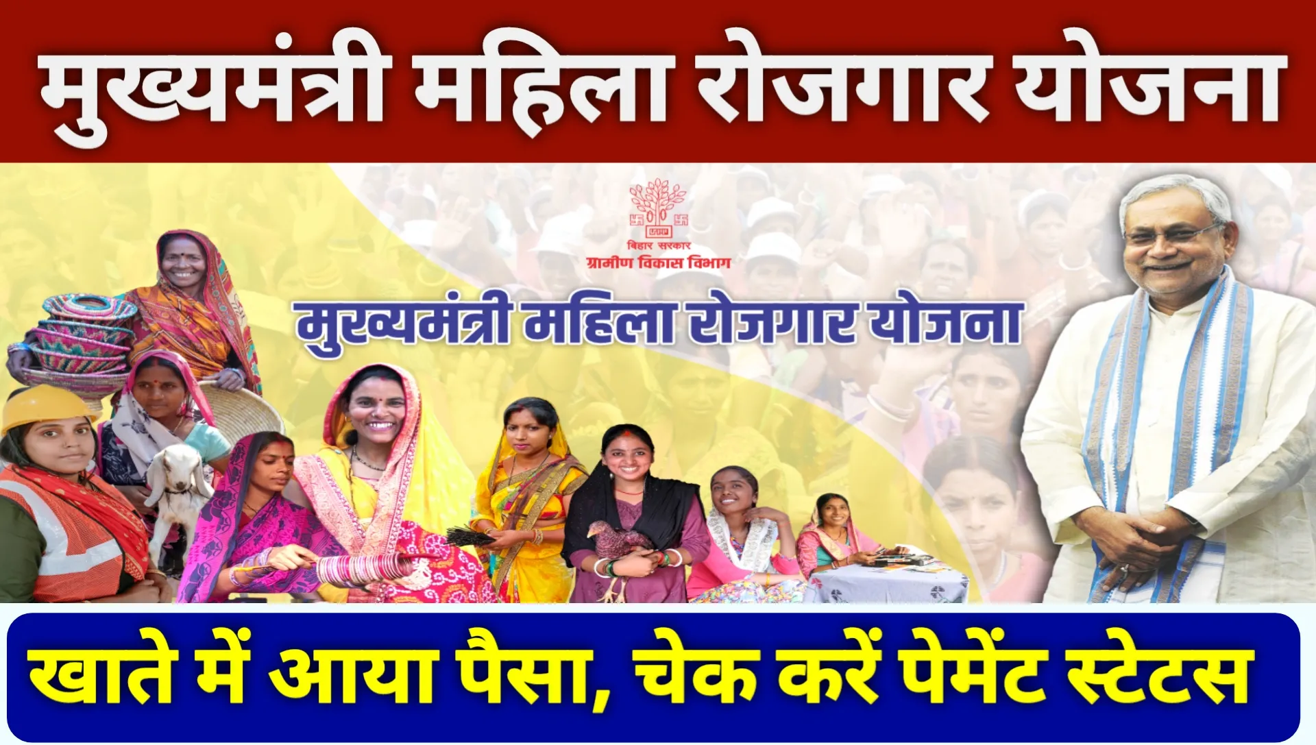 Bihar Mahila Rojgar Yojana 2025 Payment Status